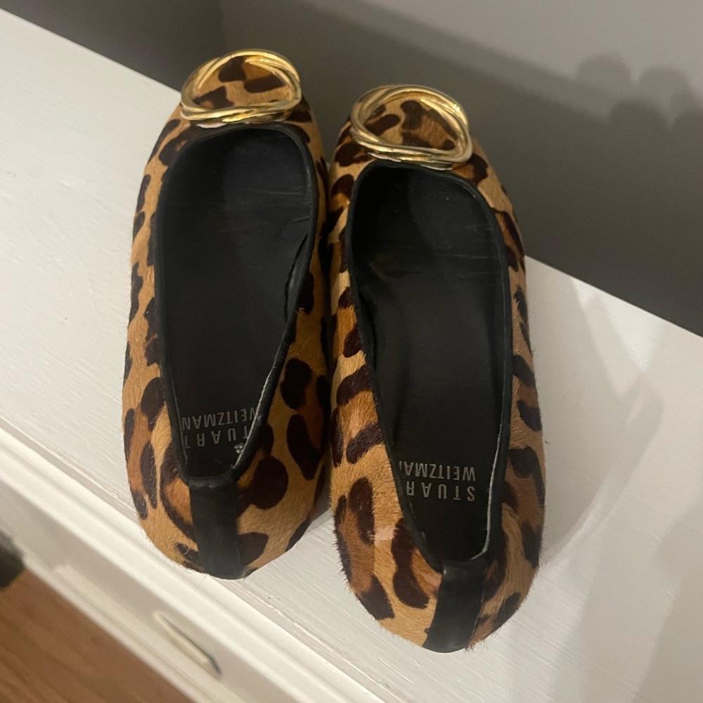 Stuart Weitzman Pony Hair Animal Print Shoes size 6 - Picture 5 of 9